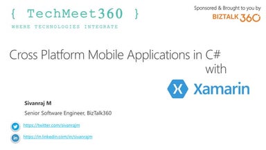 Introduction to Cross Platform Mobile Apps (Xamarin)
