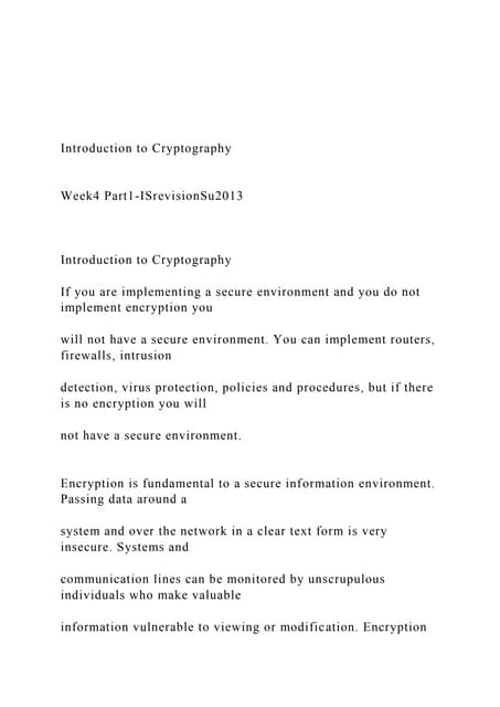 Introduction to Cryptography  Week4 Part1-ISrevisionSu.docx