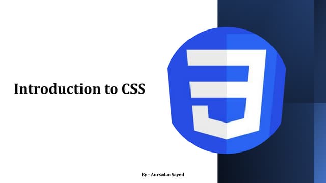 Introduction to CSS | PPT
