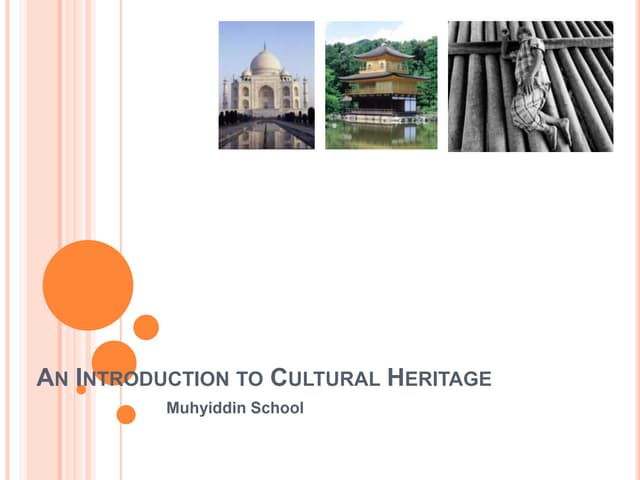 Introduction to Cultural Heritage