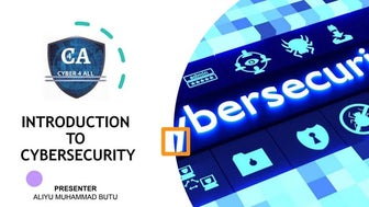 Introduction to cyber security