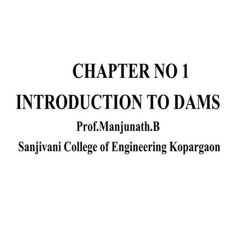 Dams and Hydraulic Structures
