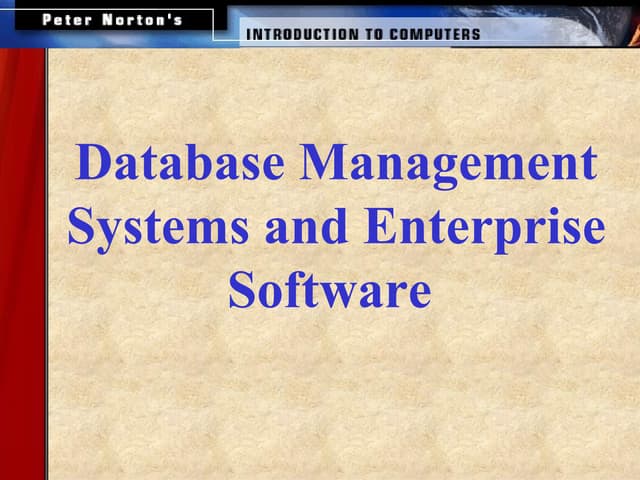 Introduction to databases | PPT