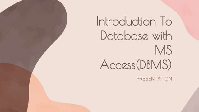Introduction to database with ms access.hetvii