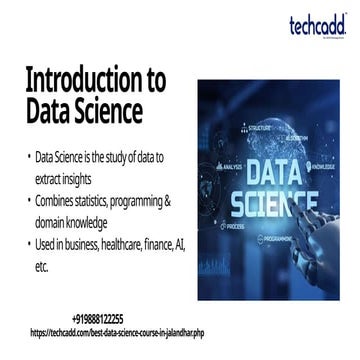 Data Science Course With AI Modules in Jalandhar | PPTX