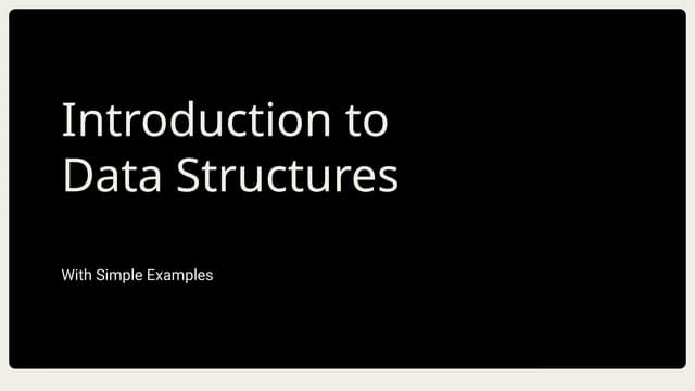 Introduction to Data Structure in python