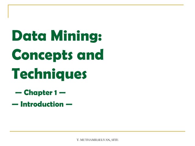 Introduction to data warehouse