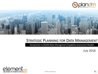 Introduction to DCAM, the Data Management Capability Assessment Model - Editi...