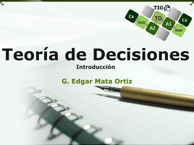 Introduction to decision theory