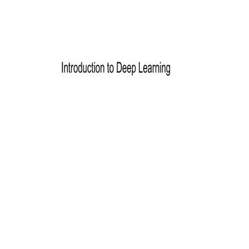 Deep learning lecture - part 1 (basics, CNN) | PPTX