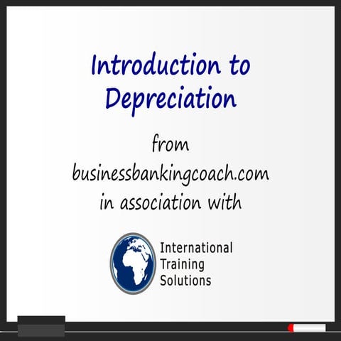 Introduction to depreciation