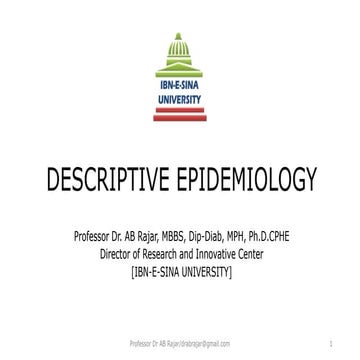 Introduction to Descriptive Epidemiology.pptx