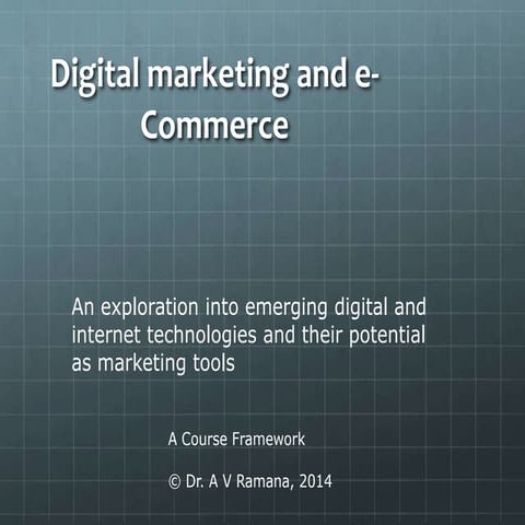 Introduction to digital marketing