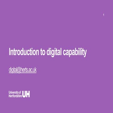 Introduction to digital capability - academic staff