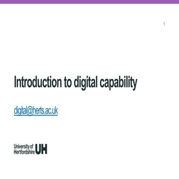 Introduction to digital capability - academic staff