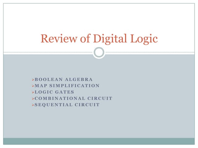 Digital Logic & Design (DLD) presentation