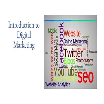 Introduction to digital marketing