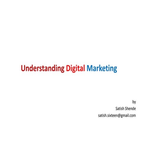 Introduction to digital marketing