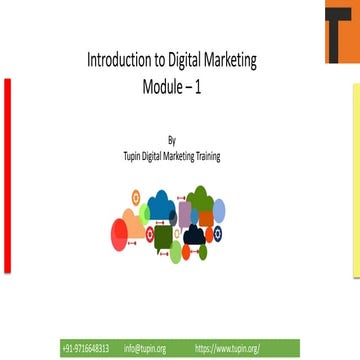introduction to digital marketing Concepts | PPTX