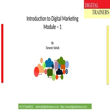 Introduction to Digital Marketing and Its Growing Importance in the ...