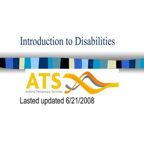 Introduction To Disabilities