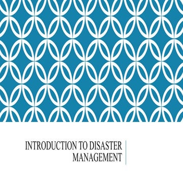 introduction to disaster management suit