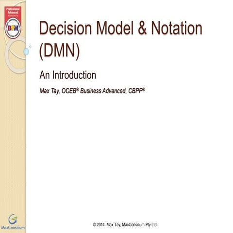 Introduction to DMN
