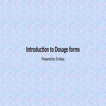 Introduction to dosage forms.pptx.pharmacy