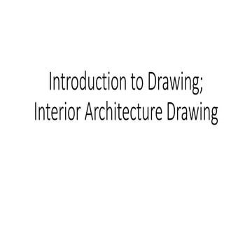 Introduction to drawing