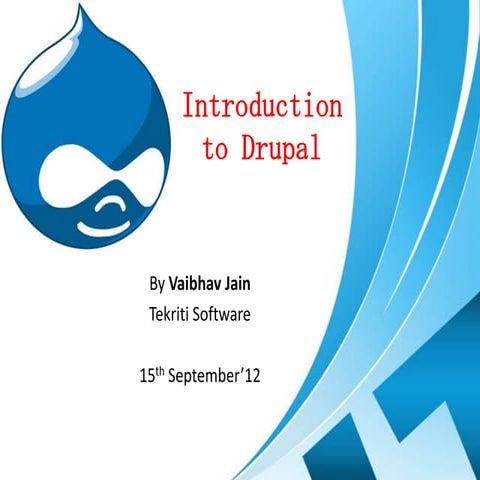 Introduction to drupal