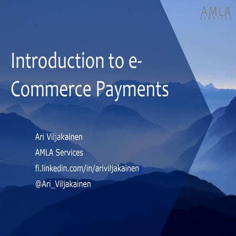 Introduction to e-Commerce Payments