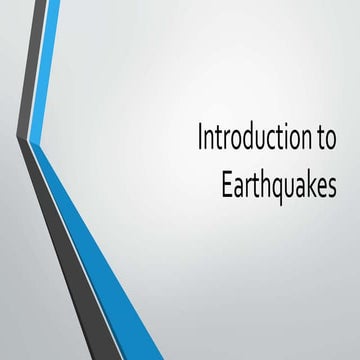 Introduction to earthquake