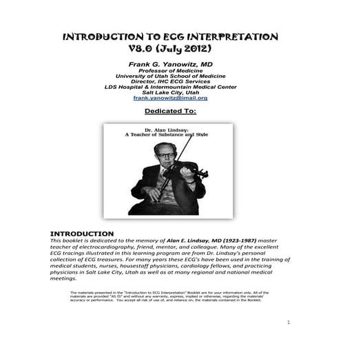 Introduction to ecg