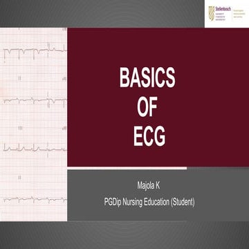 INTRODUCTION TO ECG (ELECTROCARDIOGRAM) EKG | PPTX