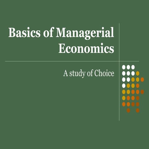 Introduction to economics