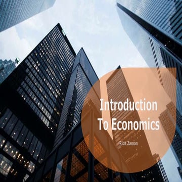 Introduction to Economics