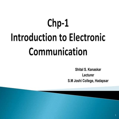 Introduction to Electronic Communication 