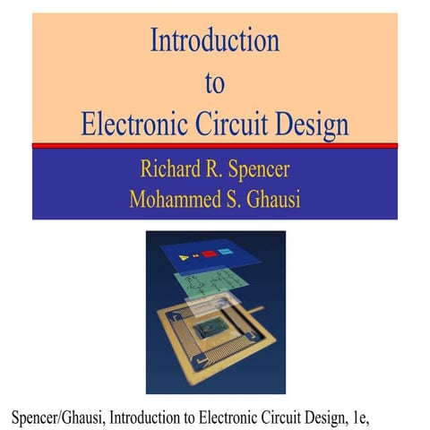 Introduction to electronic circuit design..model | PPT