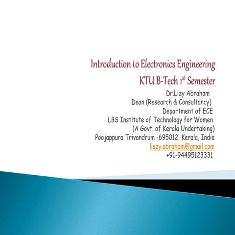 Introduction to Electronics Engineering