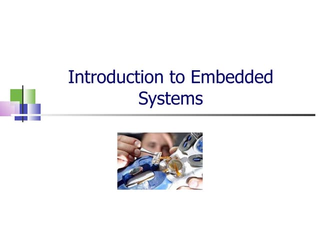Introduction to embedded systems