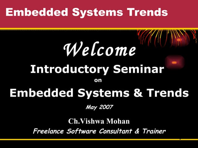 Introduction To Embedded Systems