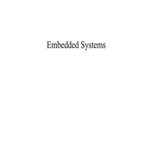 Introduction to embedded systems powerpoint | PPT