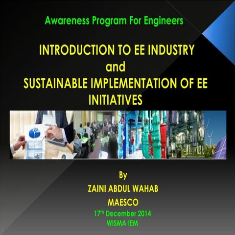 Introduction to Energy Efficiency Industry for Malaysians