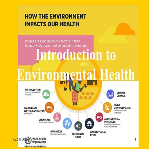 Introduction_to_Environmental_Health.pptx - 9.1 An Overview Of Environmental Health