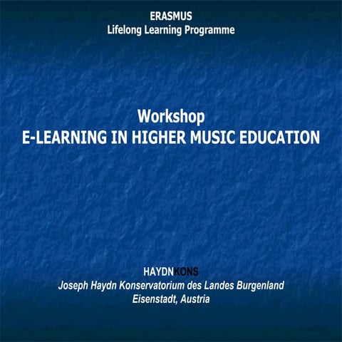 Introduction to erasmus workshop