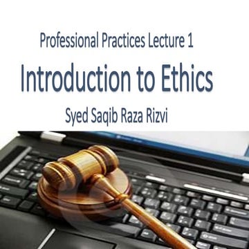 Introduction to ethics