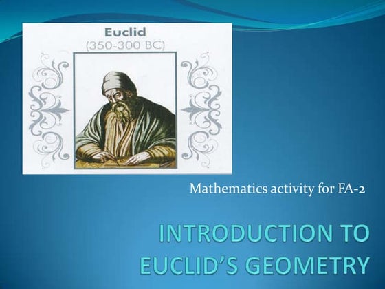 Euclidean geometry | PPTX