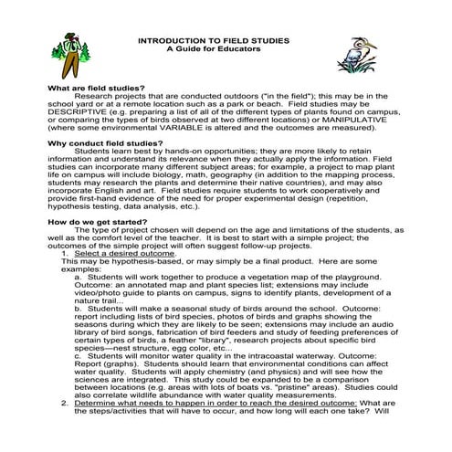 Introduction to field studies