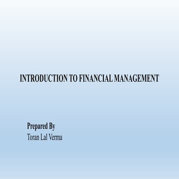 Objective and Scope of financial management B.com, M.com