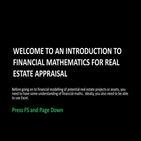 Introduction to financial maths for real estate appraisal short b w (2)